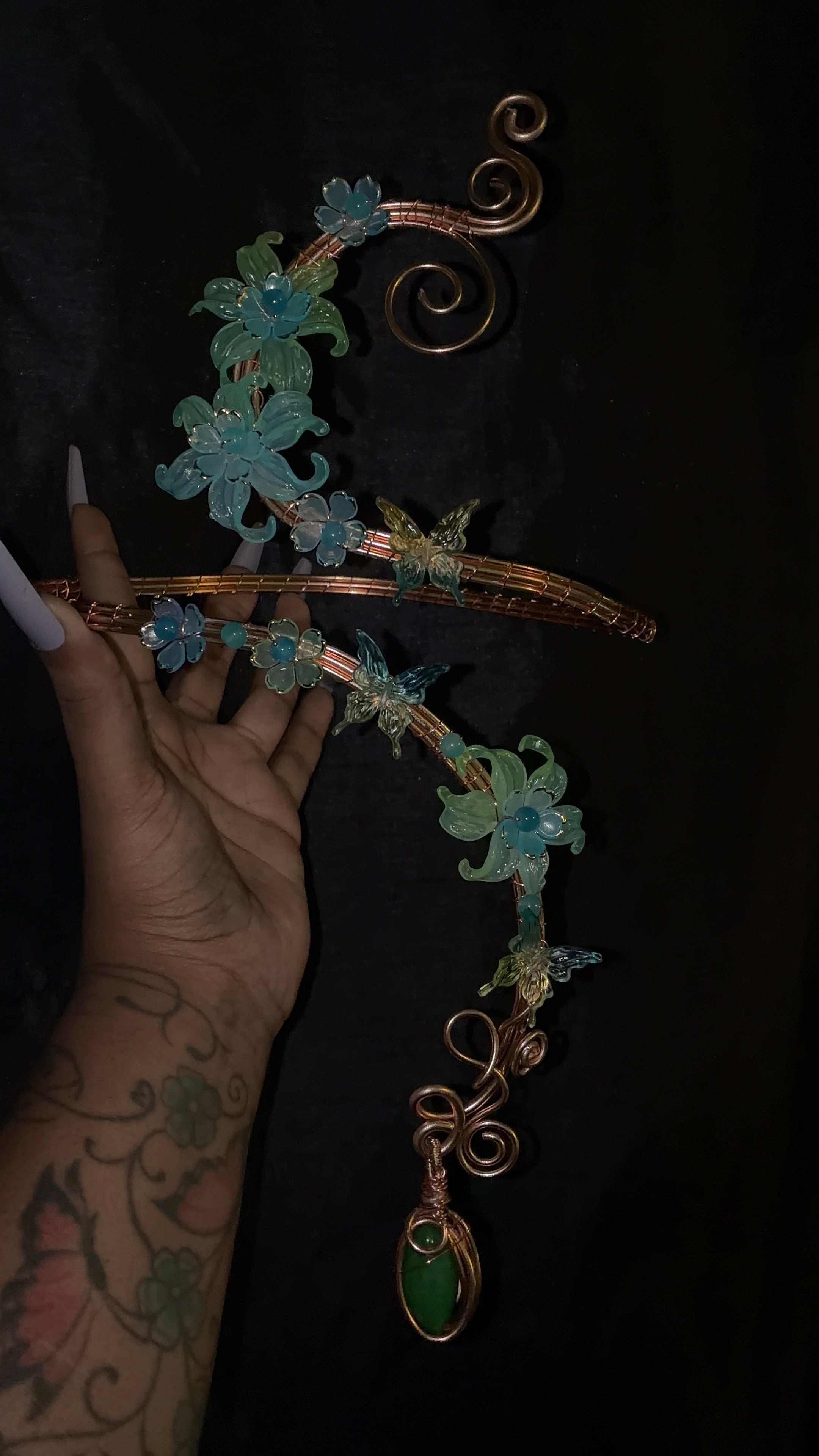 jadeite stone arm cuff