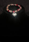 Pink love charm bracelet