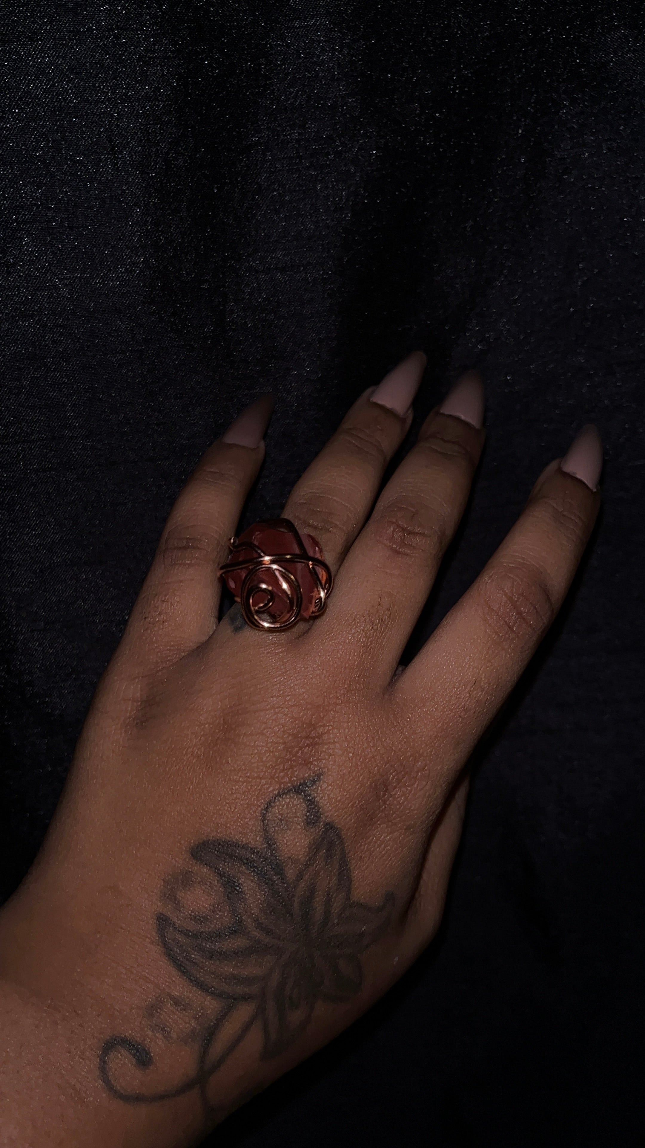 Rhodonite Chunky Ring