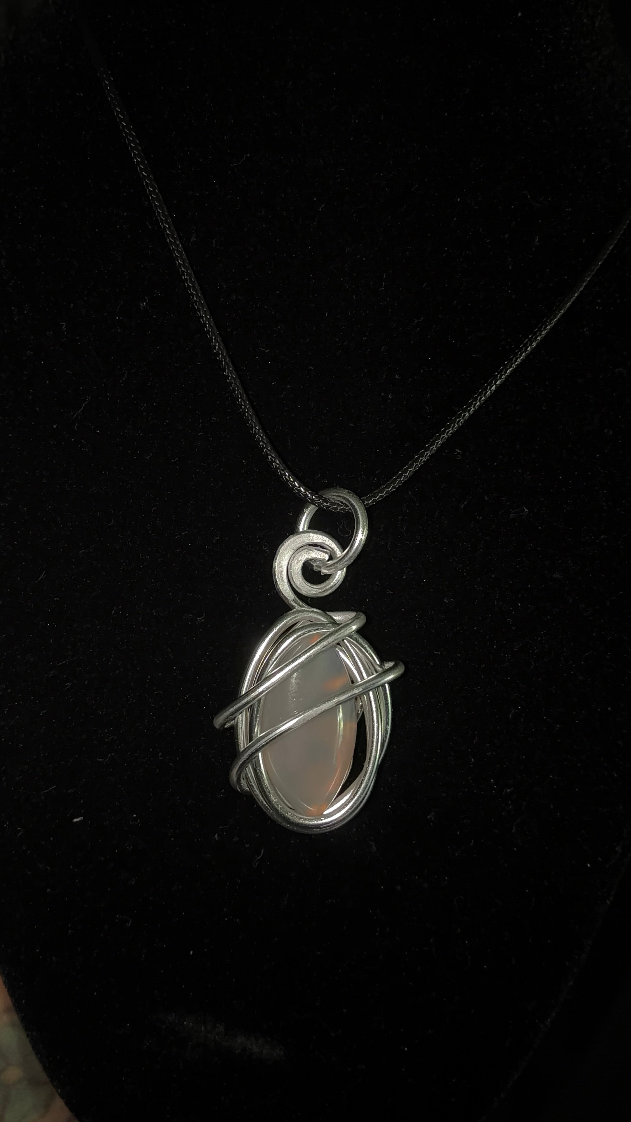Lavender Chalcedony pendant