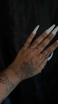 6 piece copper ring stack