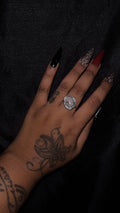 Rose Quartz Silver Ring