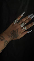 3 piece sliver ring set