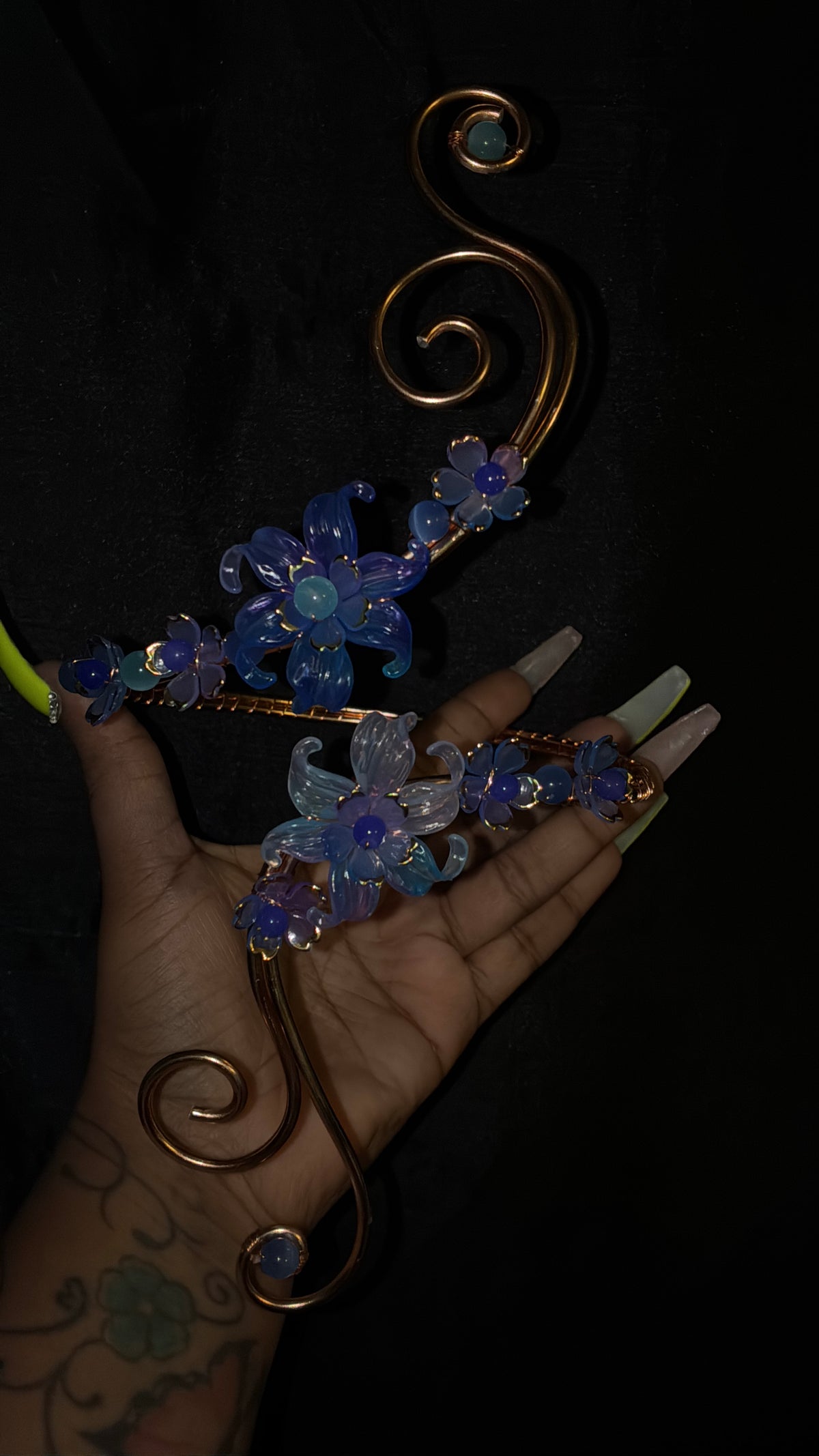 Purple blueberry arm cuff