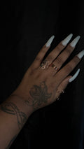 3 piece copper ring set