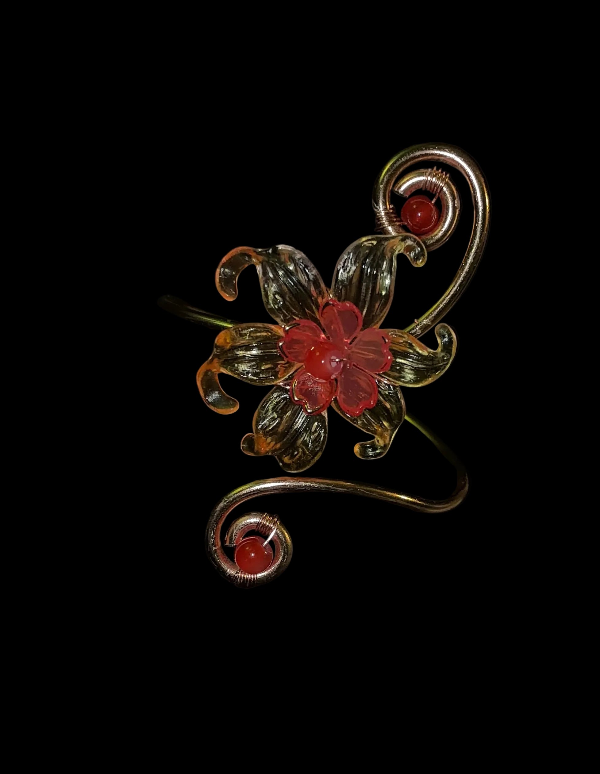 Blazing orange wrists cuff