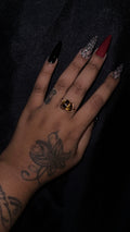 Tigers Eye Copper Ring