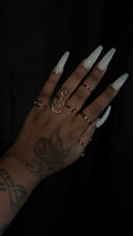 6 piece copper ring stack