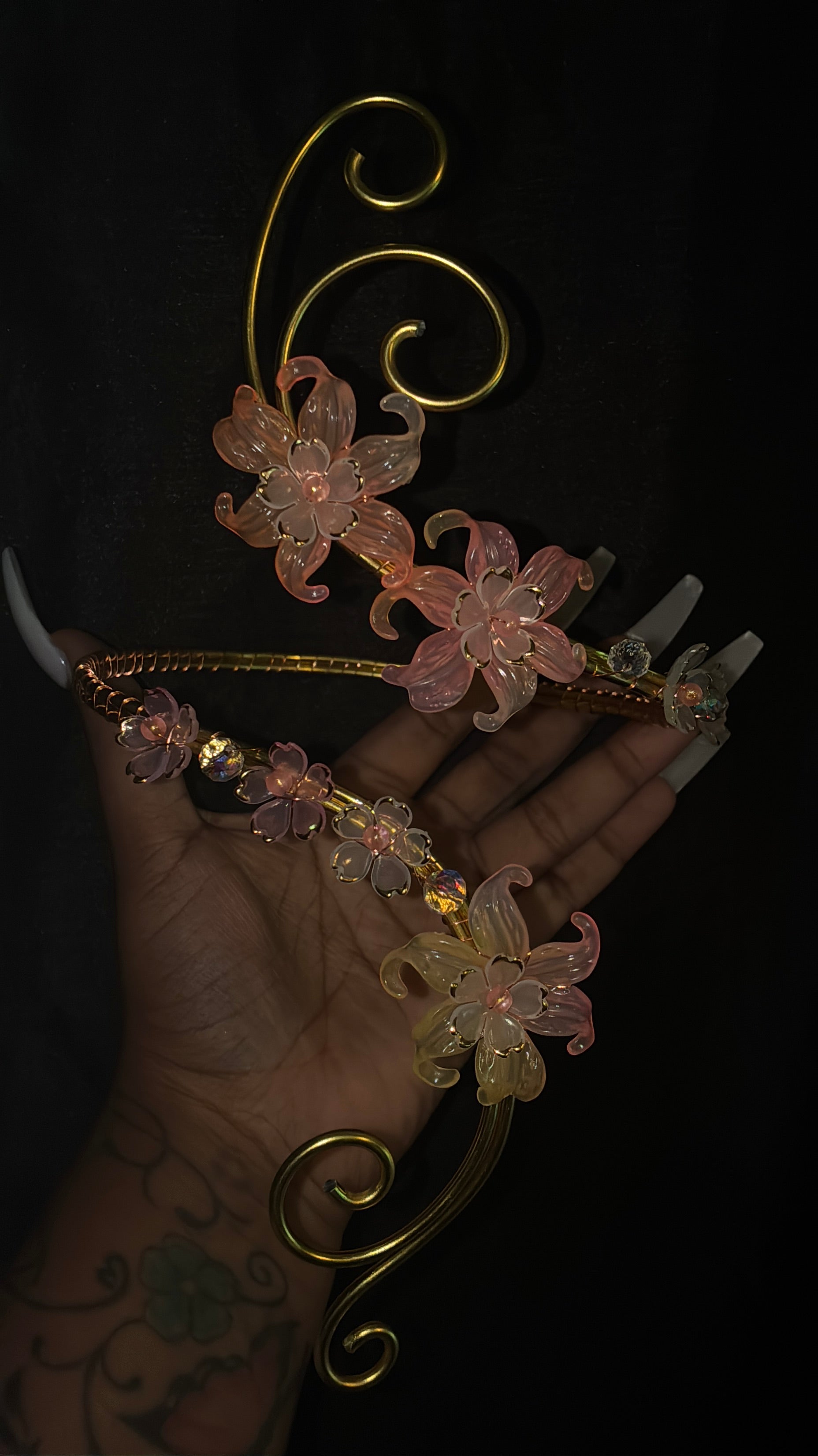 Peach mango arm cuff