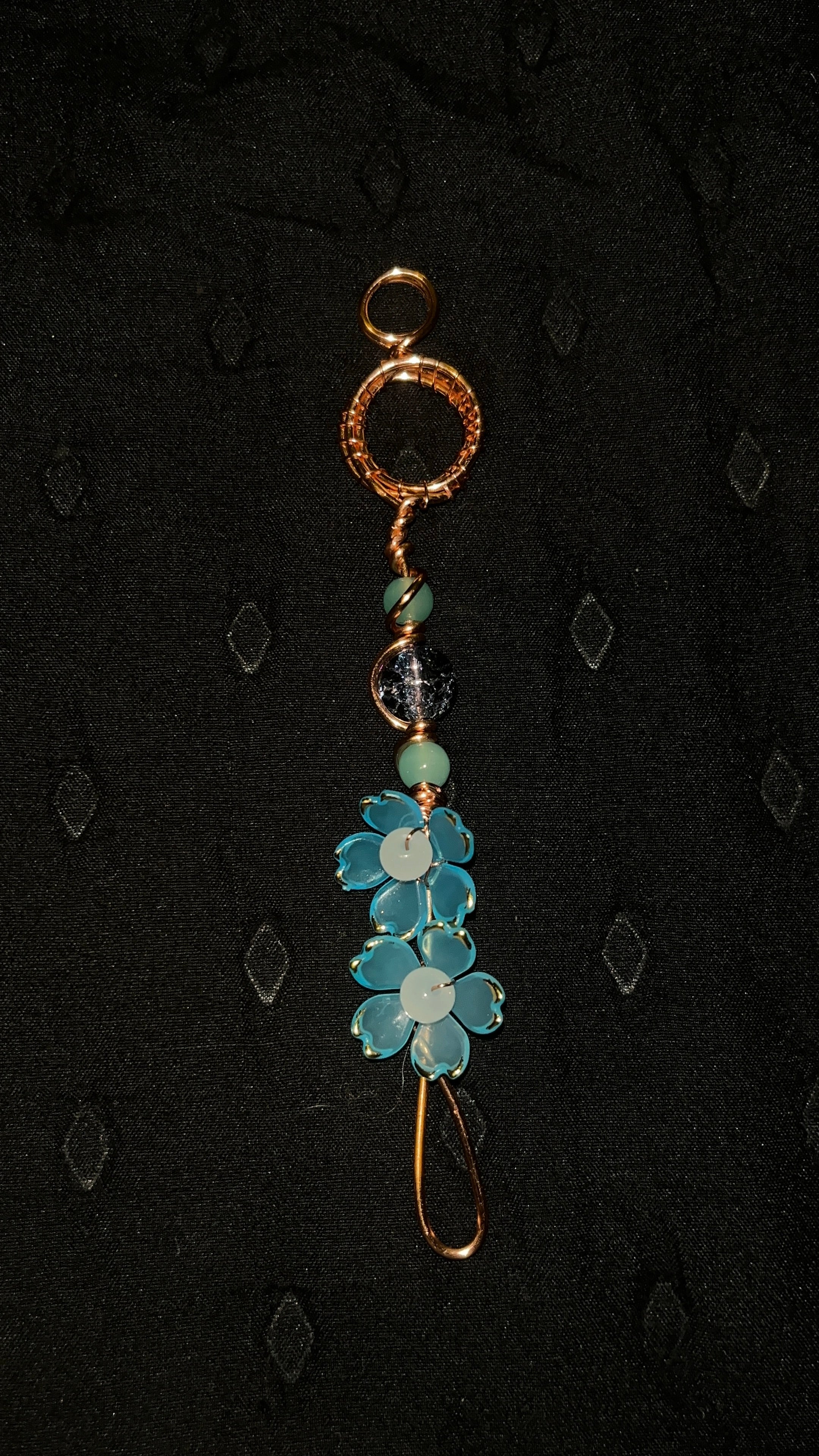 Blue flower blunt wand