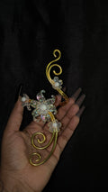 Kids white jade cuff