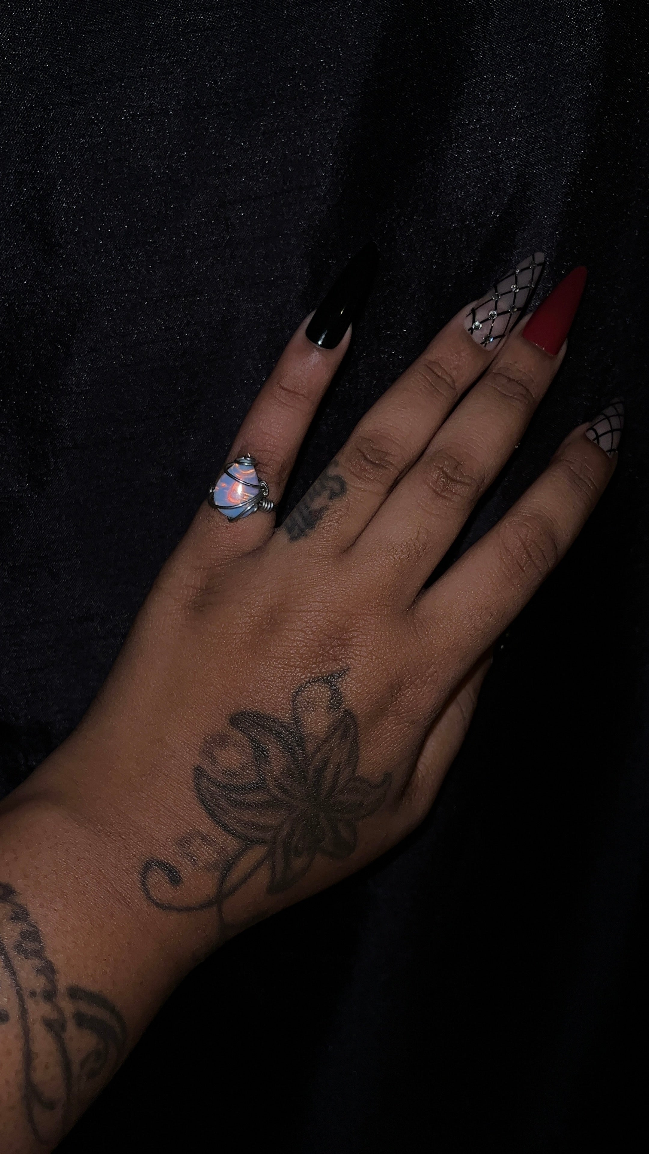 Opal Silver Ring