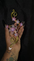 Kids pink butterfly cuff