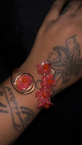 Red flame wrist cuff
