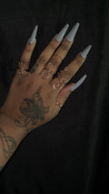 5 piece copper ring set