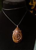 Tigers eyes in copper