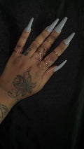 6 piece copper ring stack