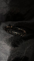 Black cord copper bracelet