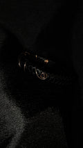 Black cord copper bracelet