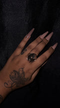 black Tourmaline Chunky Ring