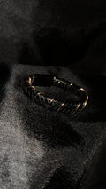 Black cord copper bracelet