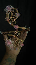 Abstract pink arm cuff