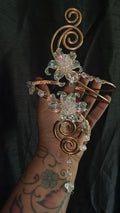 Ice gold arm cuff