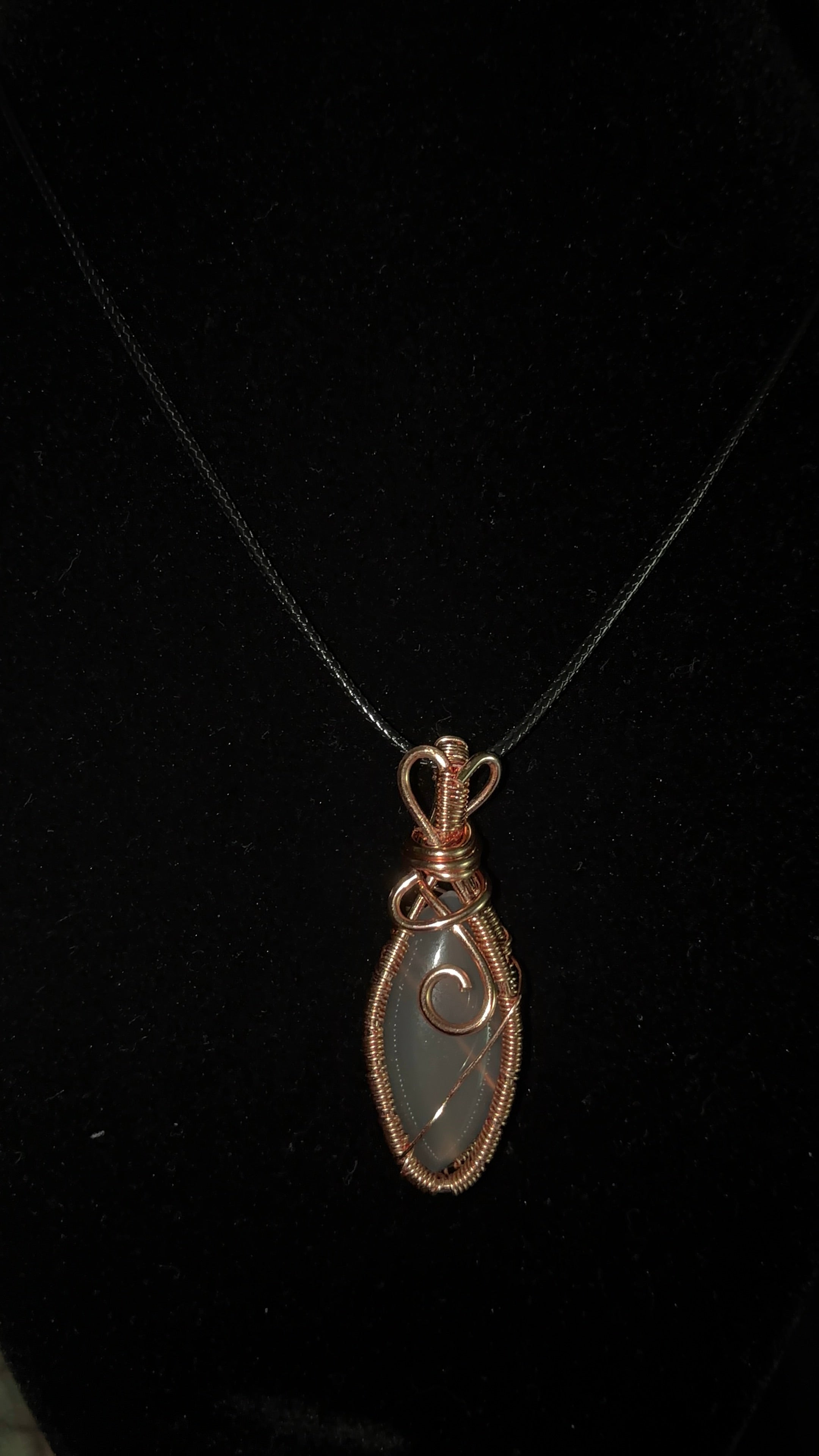 Lavender Chalcedony pendant