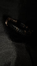 Black cord copper bracelet