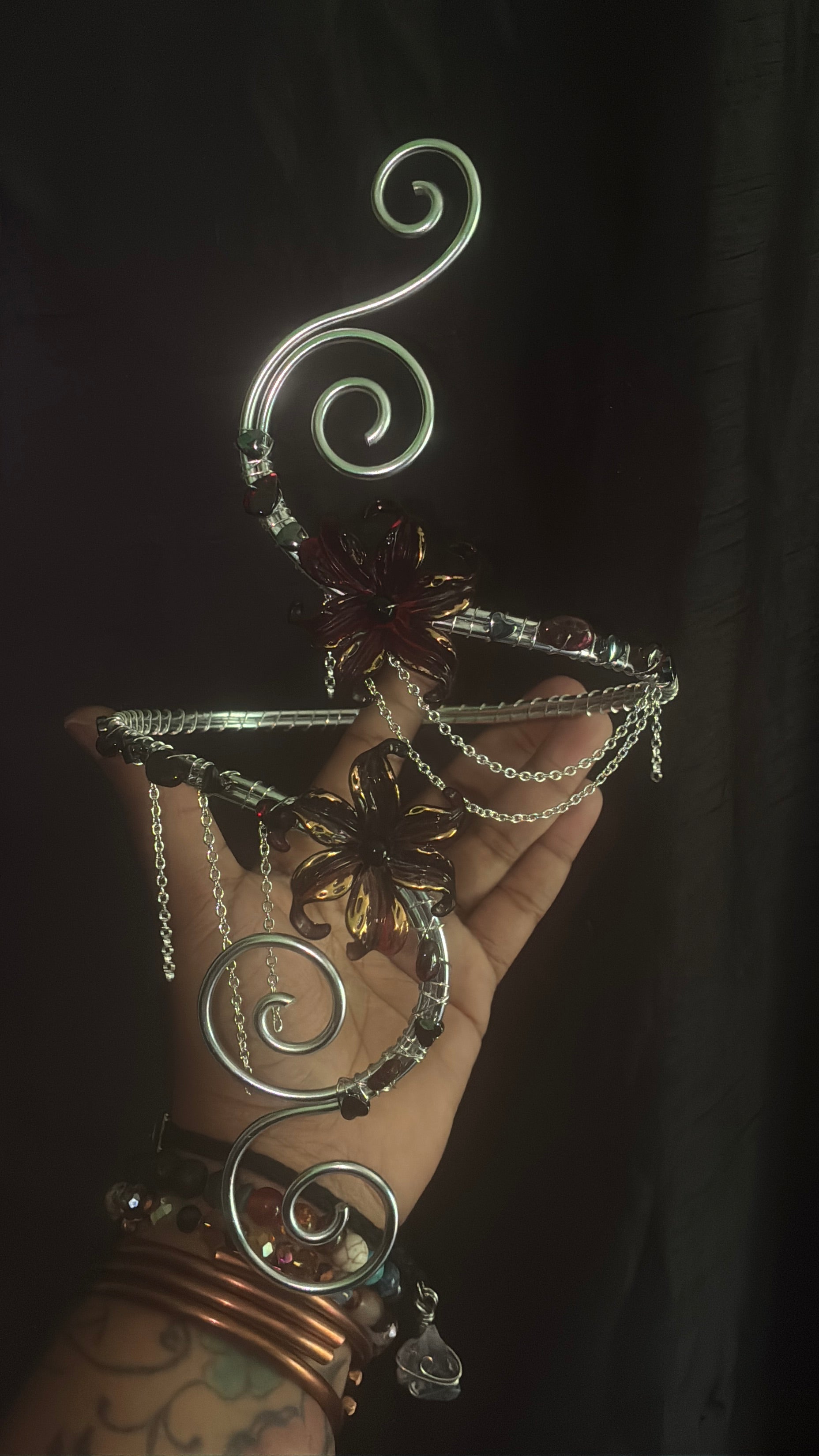 Dark lilies arm cuff