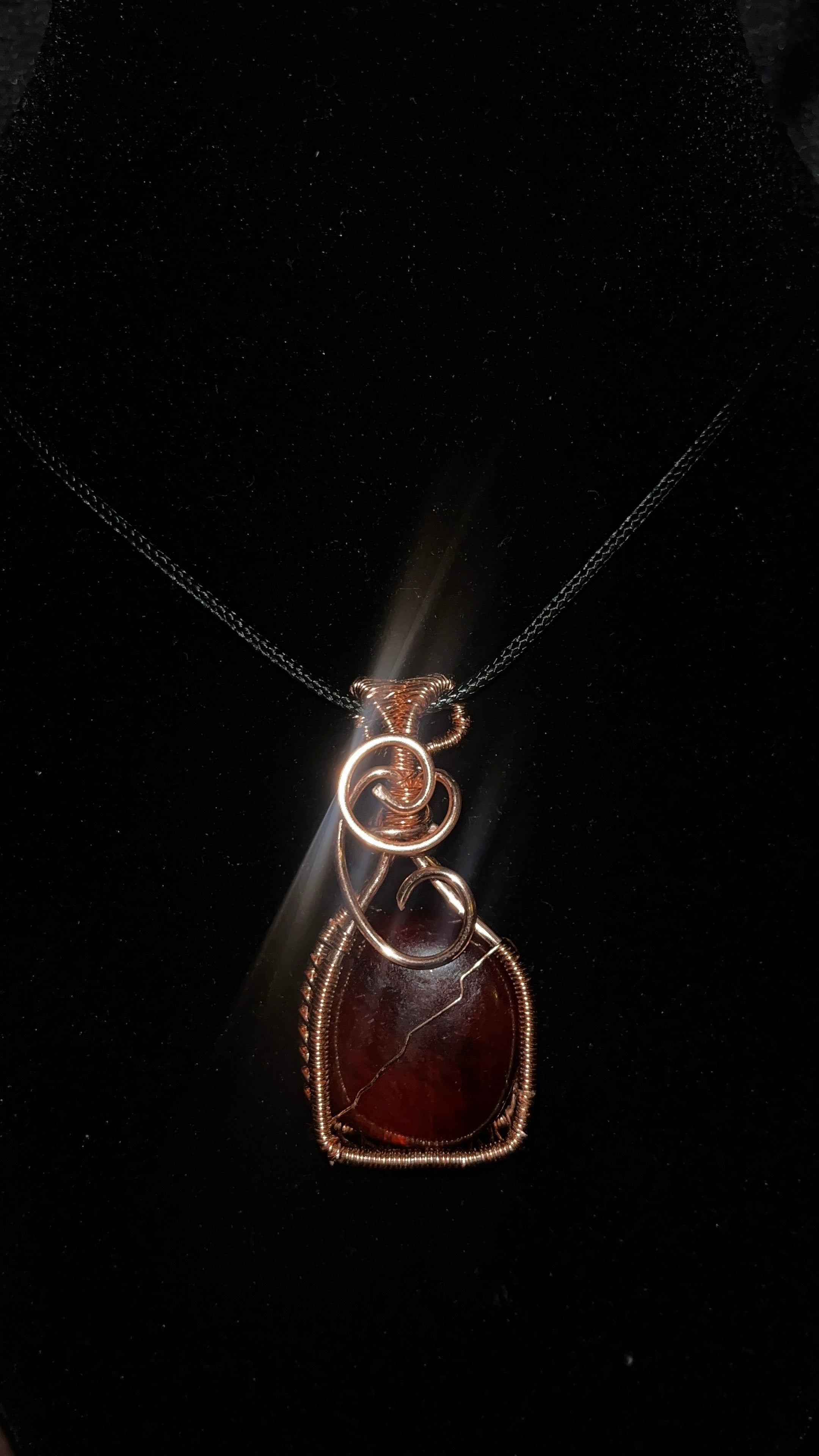 Red Labradorite pendant