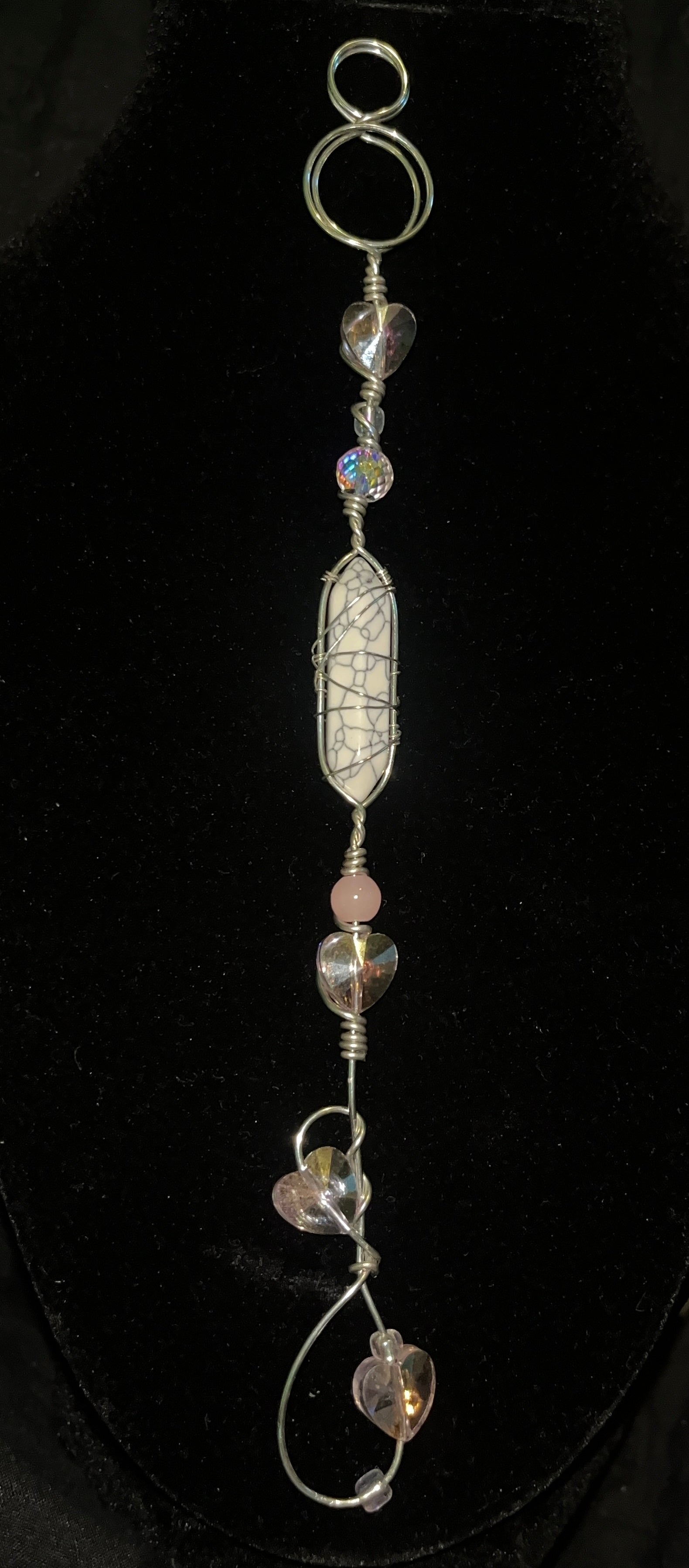 Howlite blunt wand