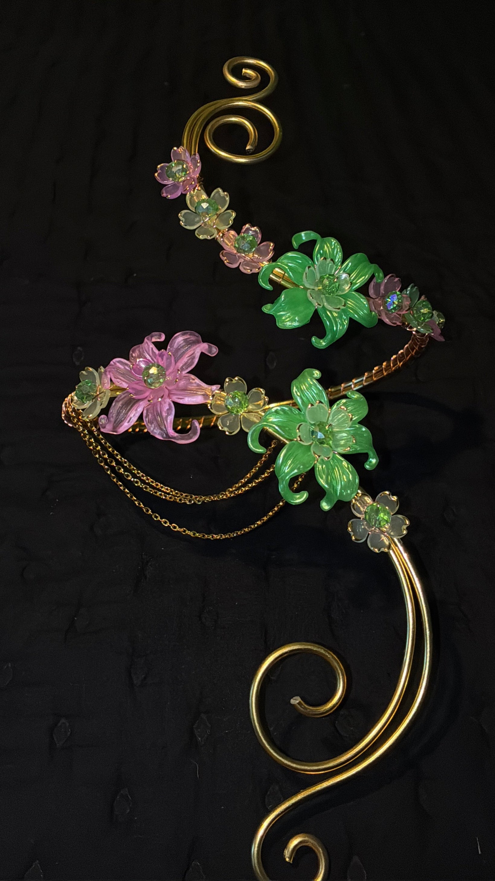Pink lemon lime arm cuff