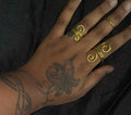 3 piece gold aluminum set