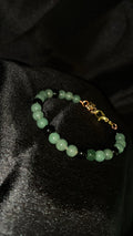 green and black agate bracelet