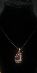 Amethyst heart pendant