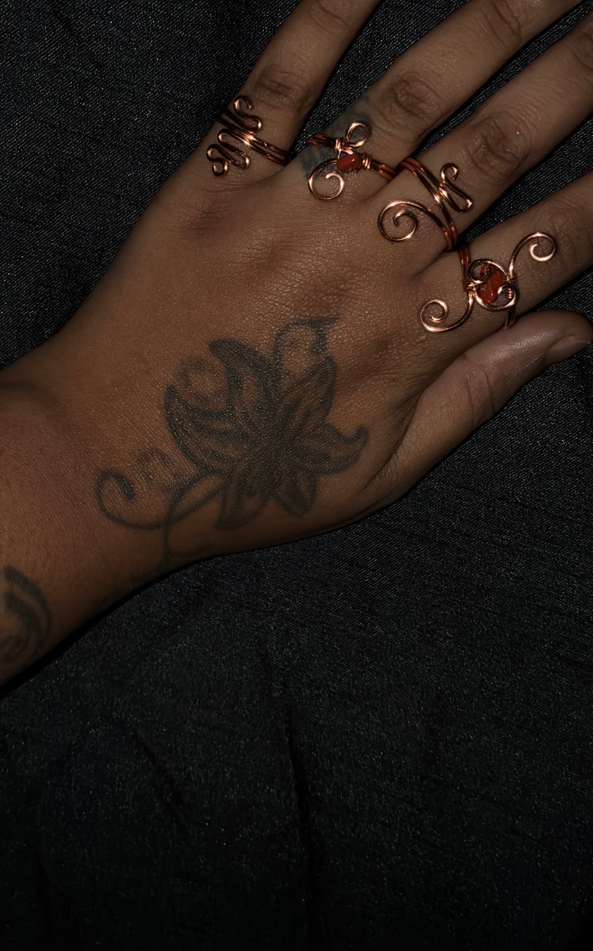 Red Jasper ring set