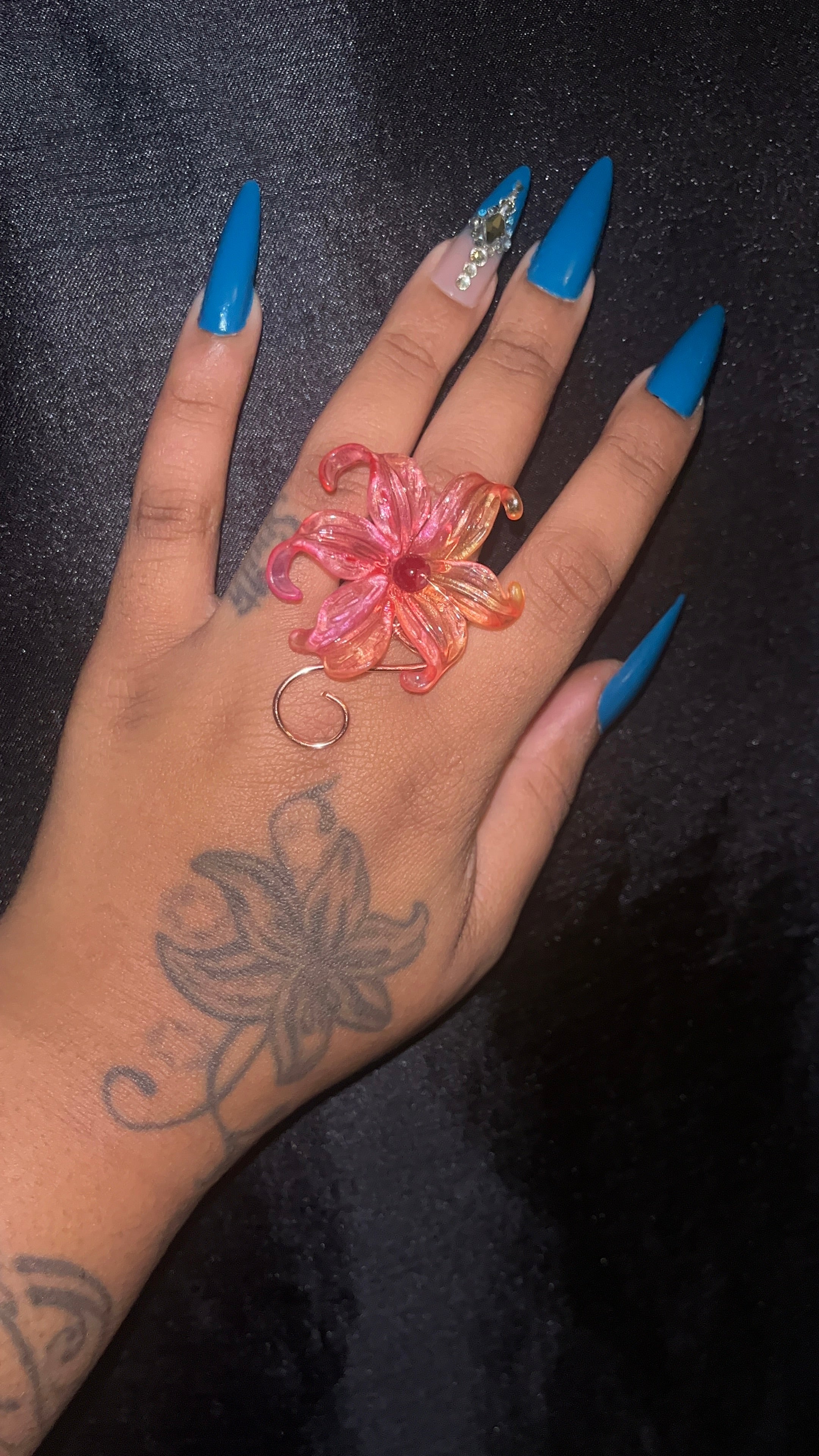 Fire lily ring