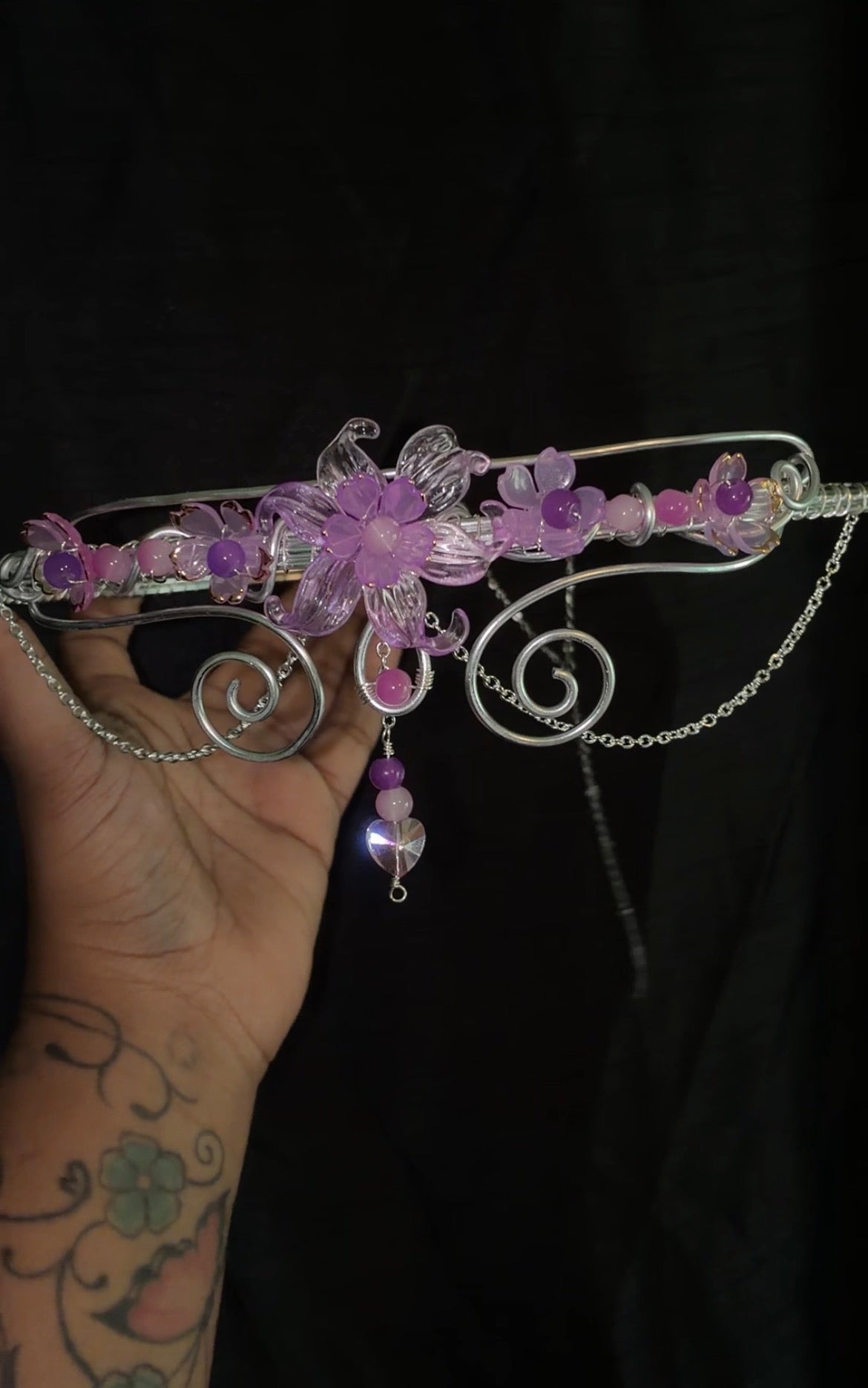 Fairy pink thigh cuff