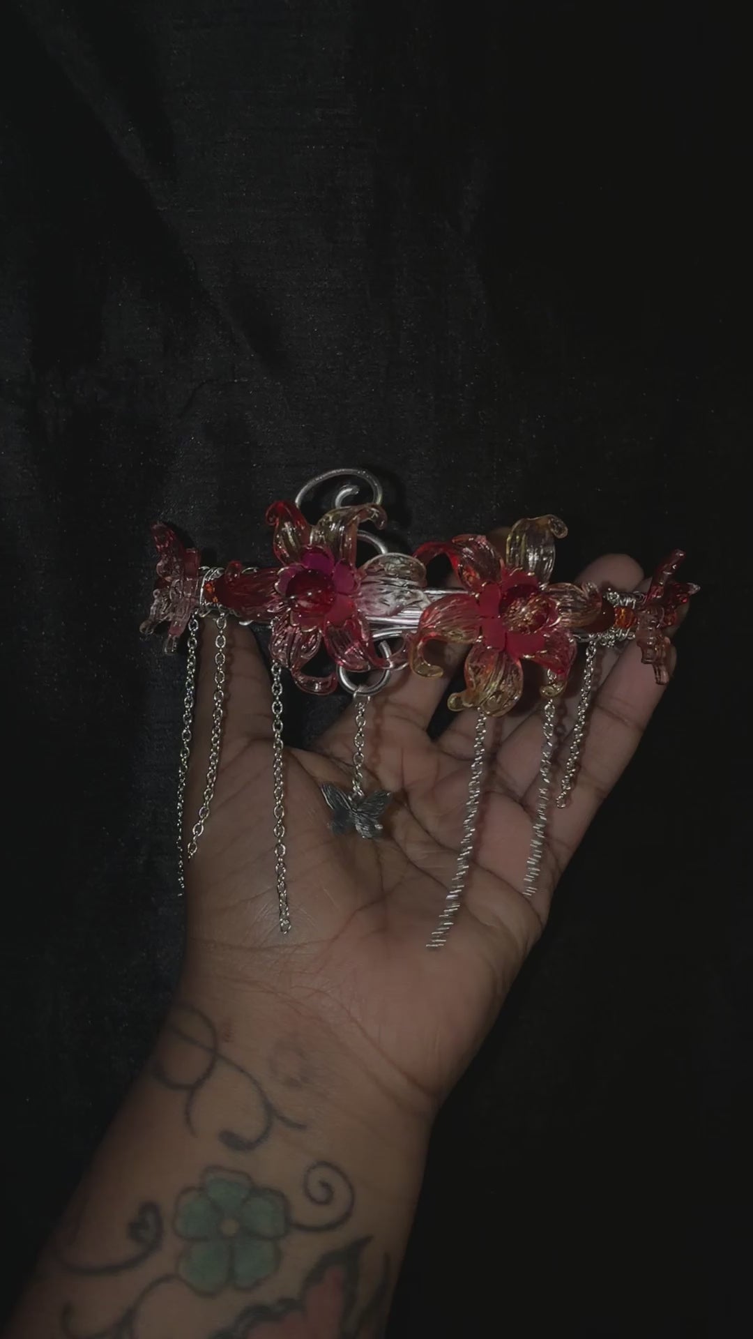 Carnelian phoenix arm cuff